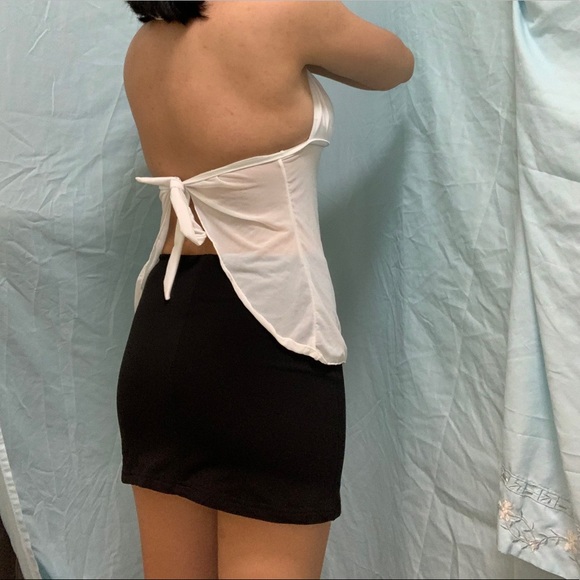 Vintage y2k white tie top! - Picture 2 of 5